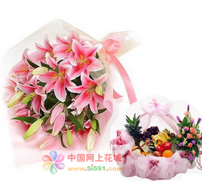鮮花蛋糕套餐:金色爛漫 鮮花蛋糕套餐:金色爛漫